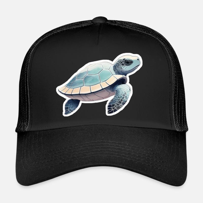Tortue - Casquette trucker - noir/noir