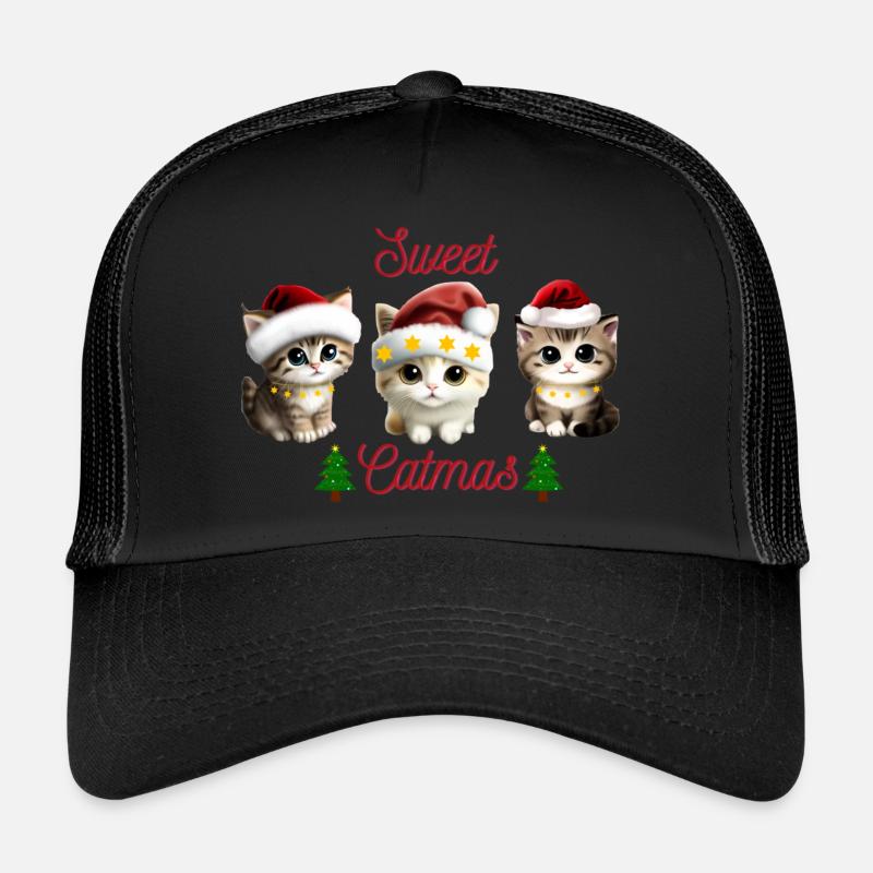 Sweet Catmas, Chat Noël Casquette trucker 