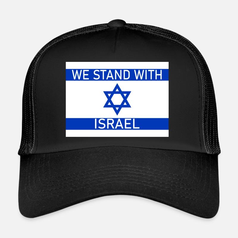 WE STAND WITH - Trucker Cap - Schwarz/Schwarz
