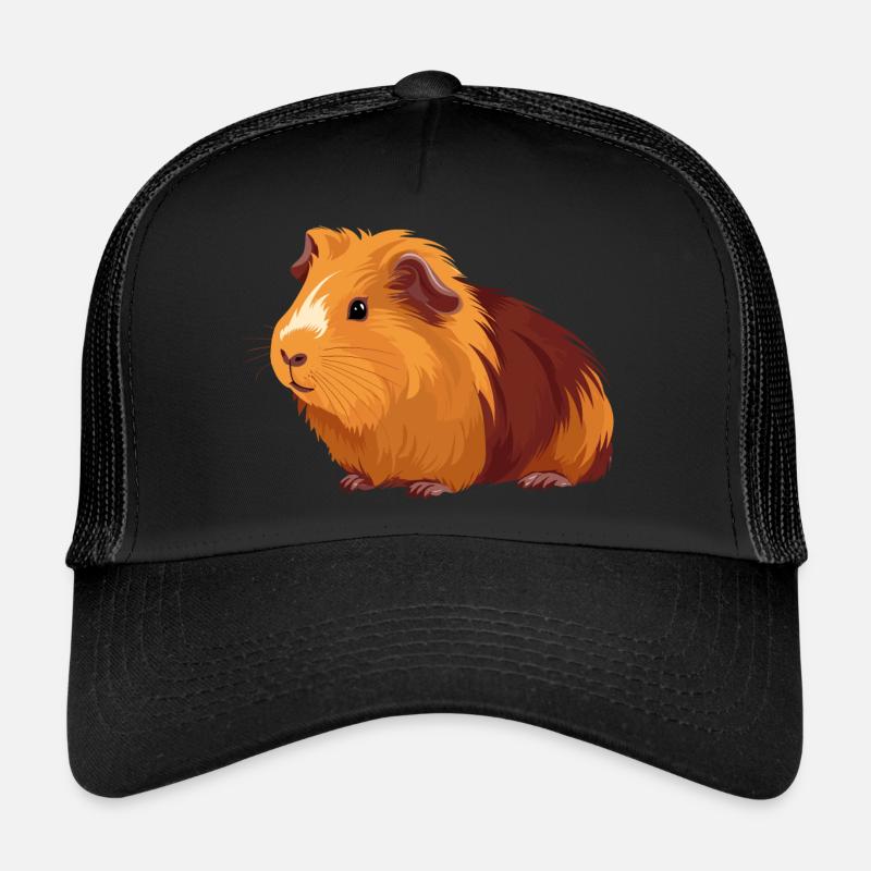 Meerschweinchen - Trucker Cap - Schwarz/Schwarz