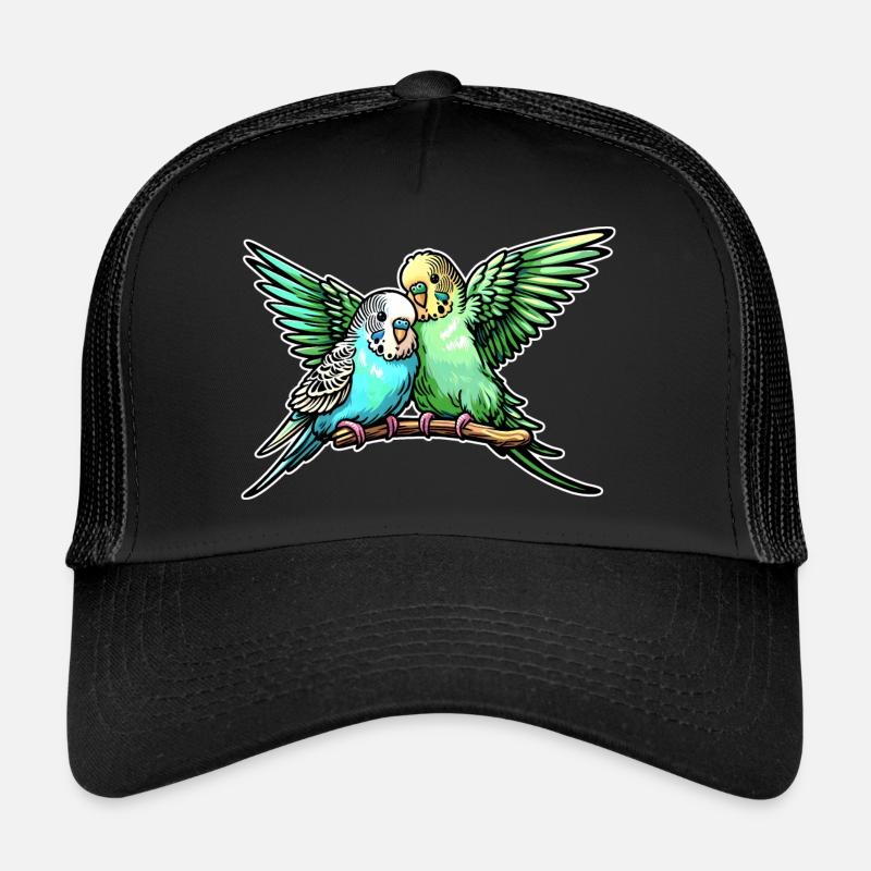 Perruches Perruches Oiseaux Casquette trucker 