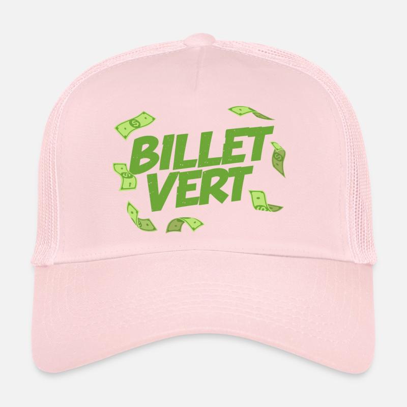 Billet vert Casquette trucker 