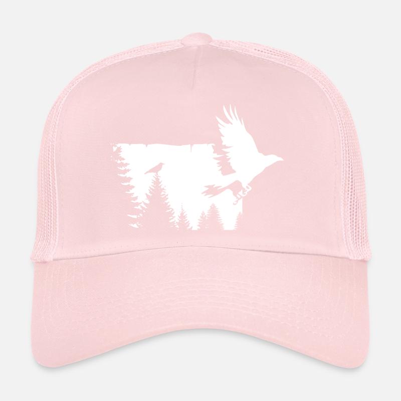 Crow in the Tree 2 - Shirt - Gift Trucker Cap