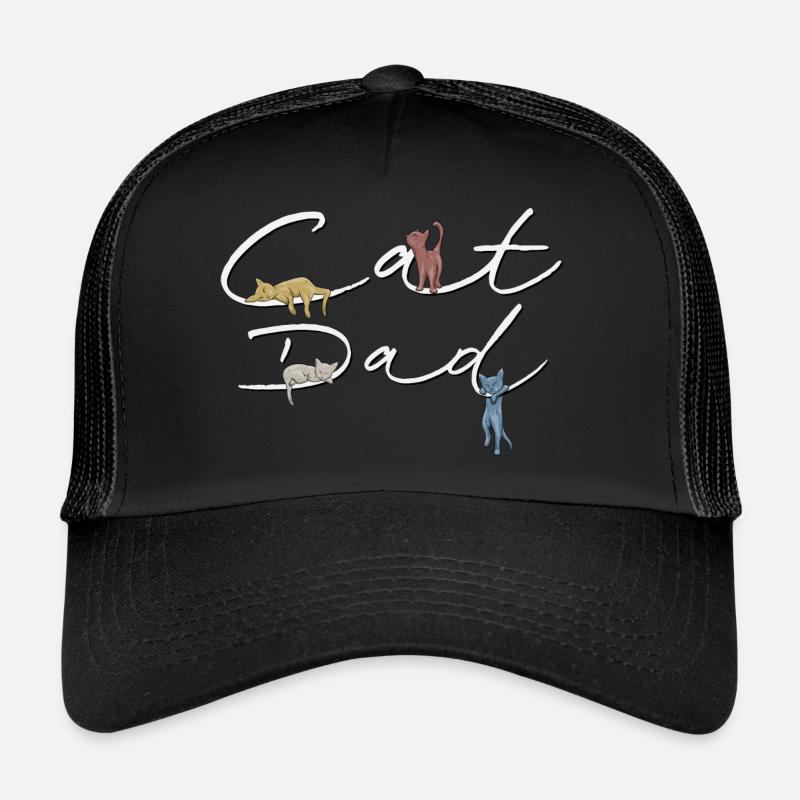 Cat-Dad! Katzen-Papa Retro Vintage Style Katzen Trucker Cap