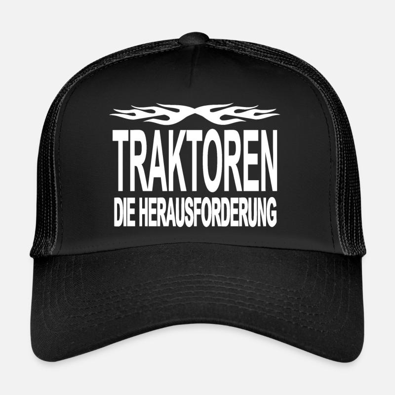 Traktor - Trucker Cap - Schwarz/Schwarz