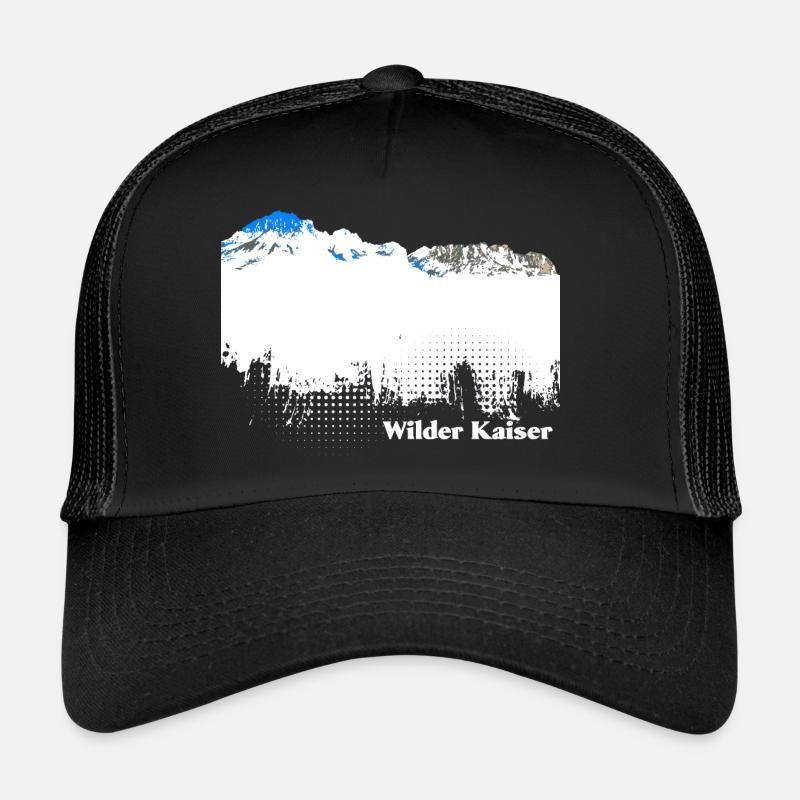 Wilder Kaiser - Trucker Cap - Schwarz/Schwarz