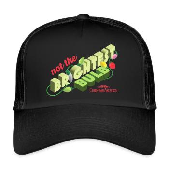 Schöne Bescherung Nicht Die Hellste Birne Witzig - Trucker Cap - Schwarz/Schwarz - Vorne