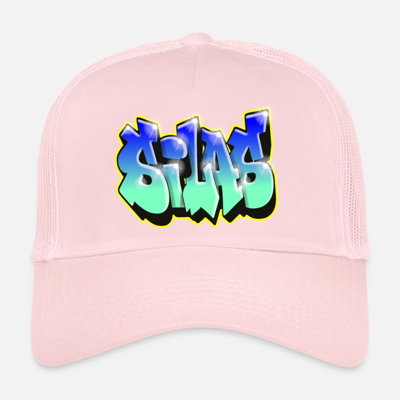 Graffiti SILAS BLUE GIFT BIRTHDAY BIRTH Trucker Cap