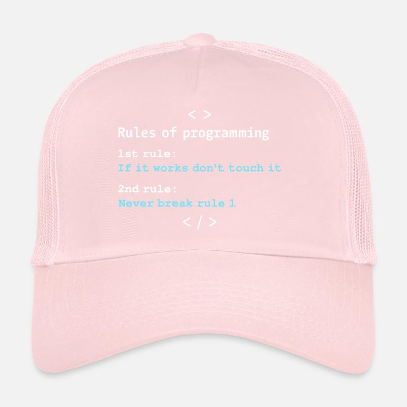 Règles de programmation Casquette trucker 