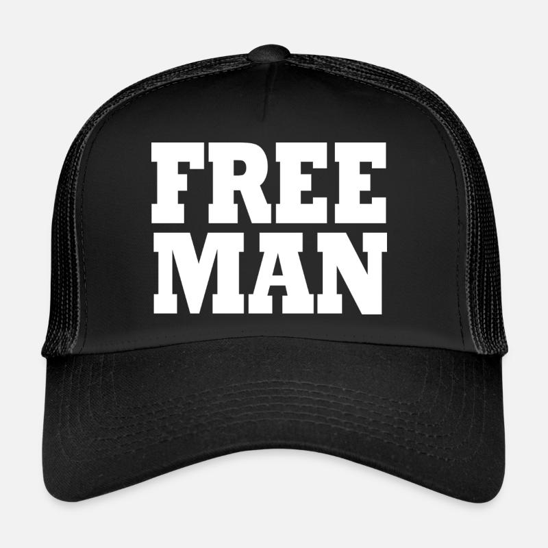 Freier Mann T-Shirt Freier Mann - Trucker Cap - Schwarz/Schwarz