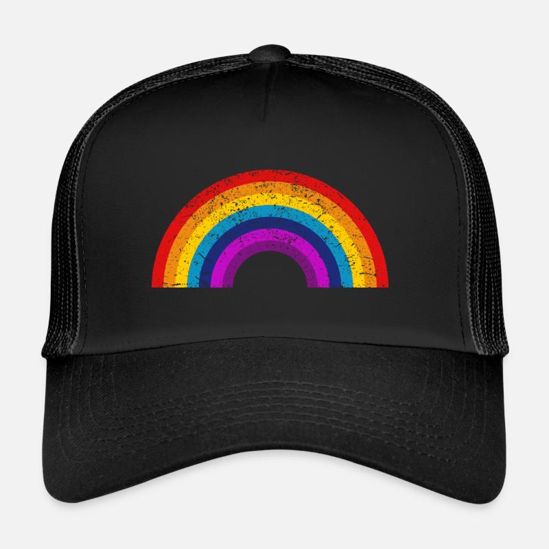 Regenbogen Flagge LGBTQ CSD Gay Pride Trucker Cap
