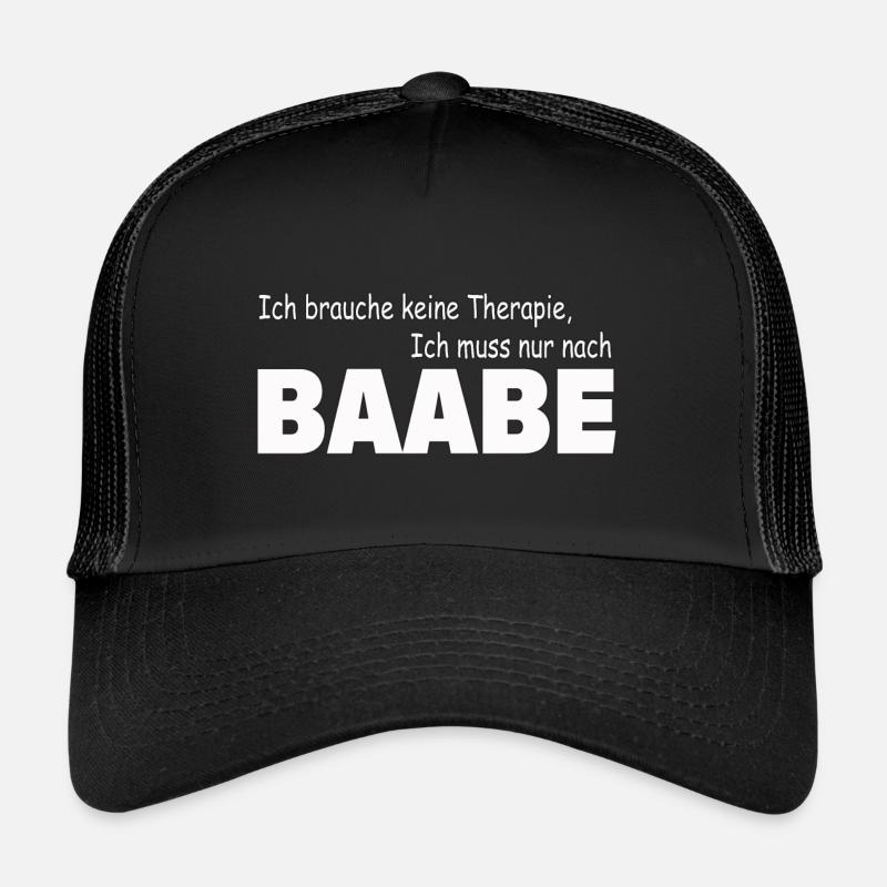 Therapie BAABE - Trucker Cap - Schwarz/Schwarz