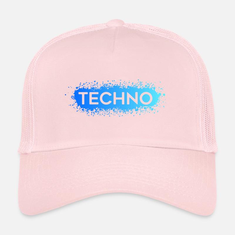 Techno Techno Blue Splat Trucker Cap