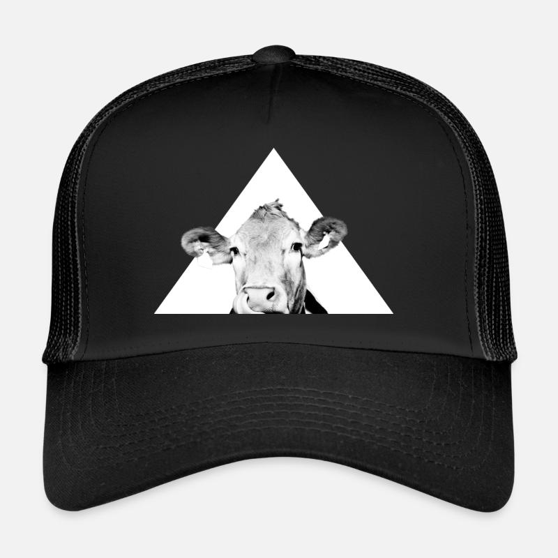 Kuhle Kuh - Trucker Cap - Schwarz/Schwarz