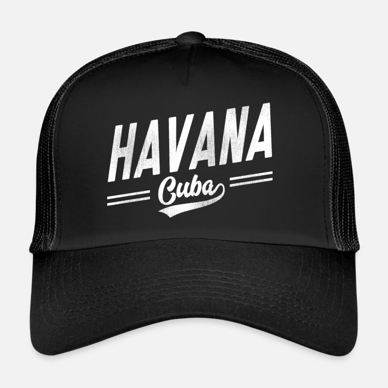 HAVANA CUBA OLD SCHOOL Trucker Cap