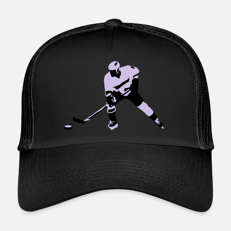 Eishockey, Eishockeyspieler, Ice hockey - Trucker Cap - Schwarz/Schwarz
