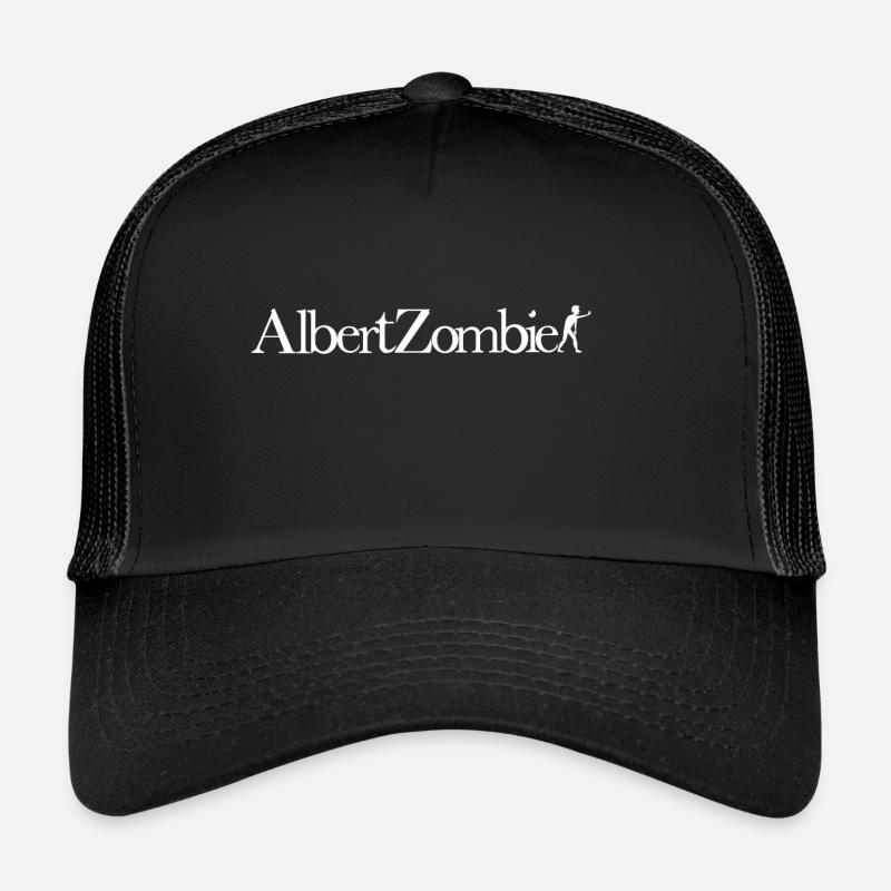 Albert Zombie White - Casquette trucker  - noir/noir