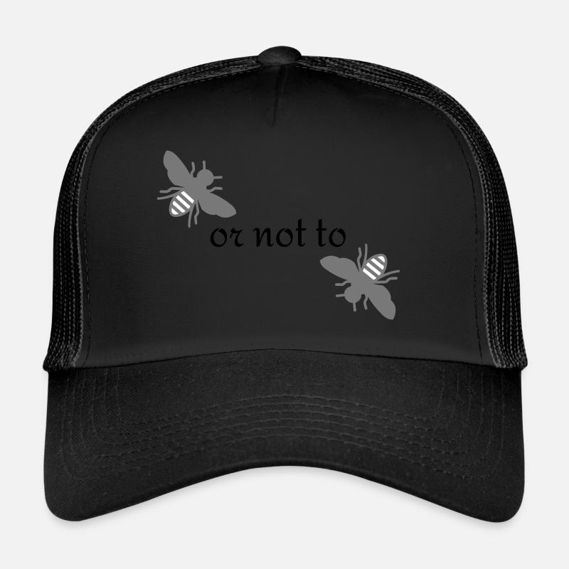Abeille ou pas abeille - Casquette trucker - noir/noir