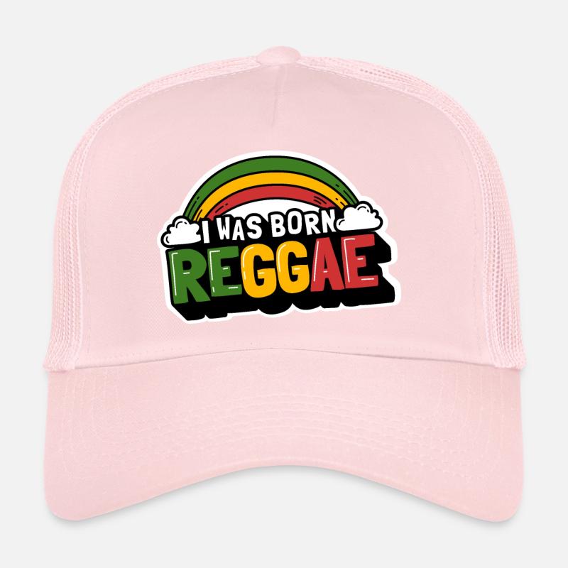 Arc-en-ciel de reggae mignon, je suis né reggae Casquette trucker 