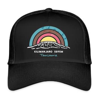 Kilimanjaro Kilimandscharo Tanzania Trekking - Trucker Cap - black/black - Front