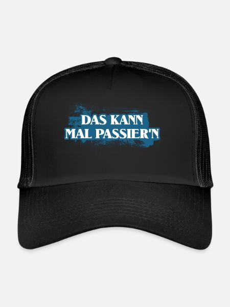 CELA PEUT ARRIVER - Casquette trucker  - noir/noir - Devant