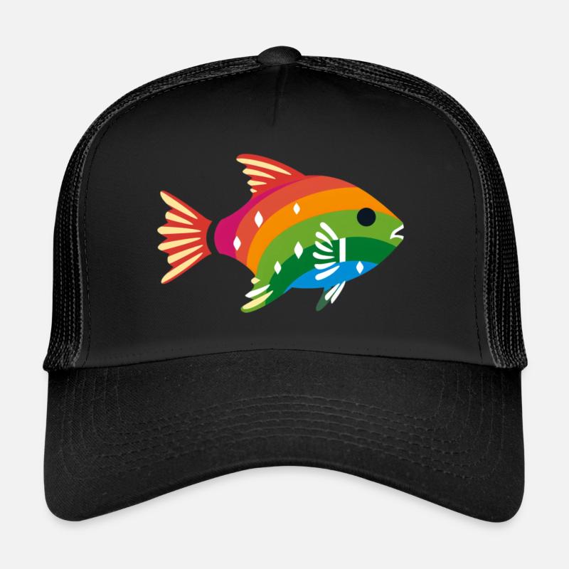 LGBTQIA+ Fish Trucker Cap
