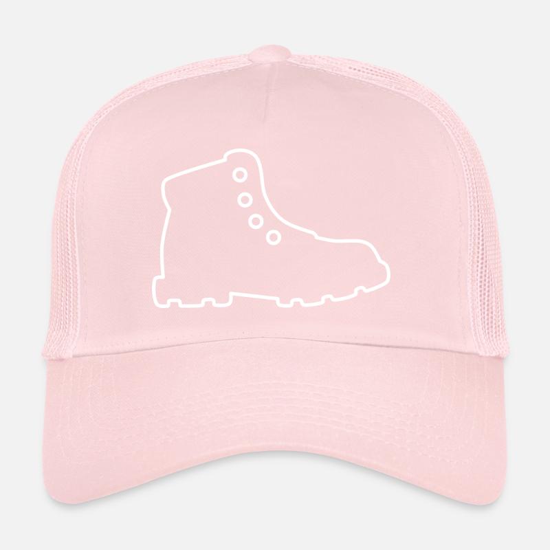 Wanderschuh - weiße Kontur Trucker Cap
