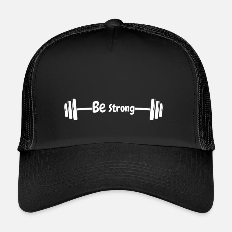 Sei stark - Trucker Cap - Schwarz/Schwarz