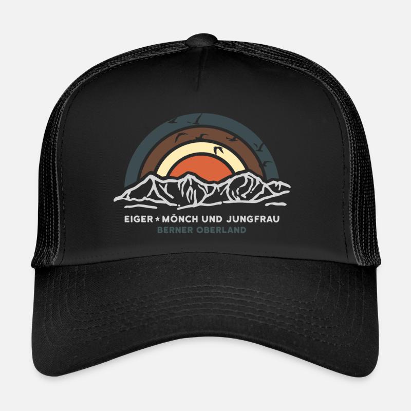 Eiger Mönch Jungfrau Berg Jungfraujoch Bergsteigen Trucker Cap