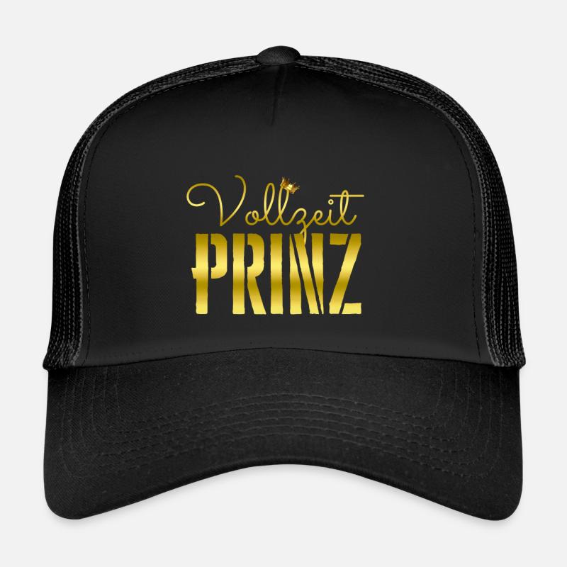 Vollzeit Prinz - Trucker Cap - Schwarz/Schwarz