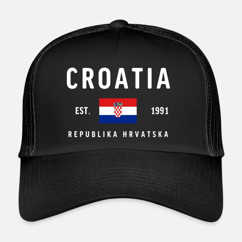Croatia est 1991 - Trucker Cap - black/black