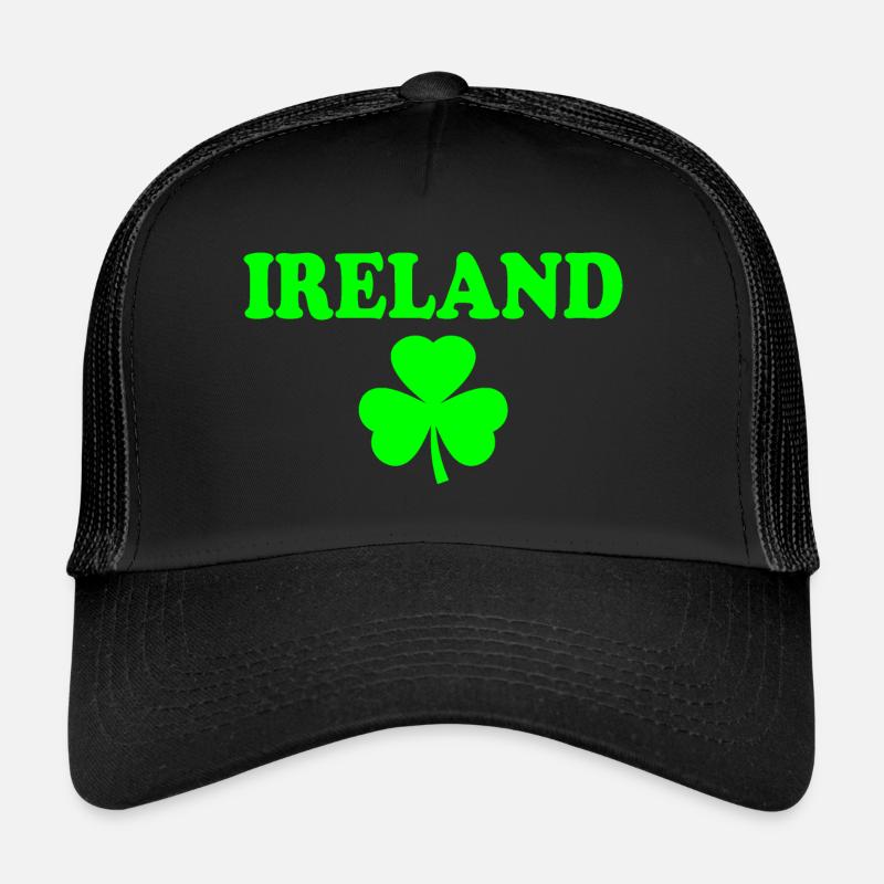 Trèfle d’Irlande - Casquette trucker  - noir/noir