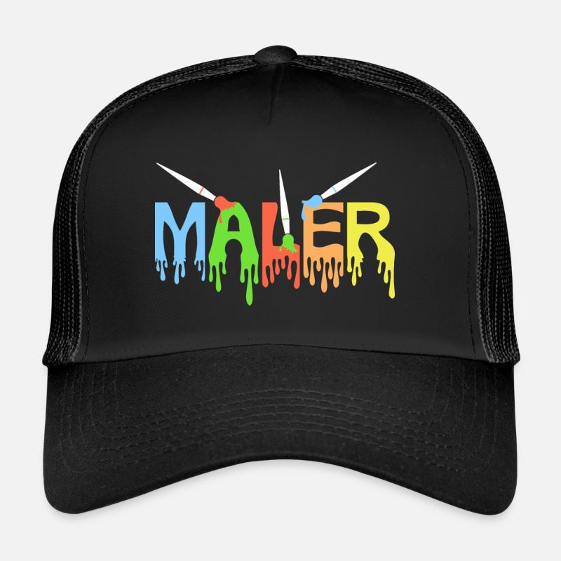 Maler, Zeichner, Handwerker, Künstler - Trucker Cap - Schwarz/Schwarz