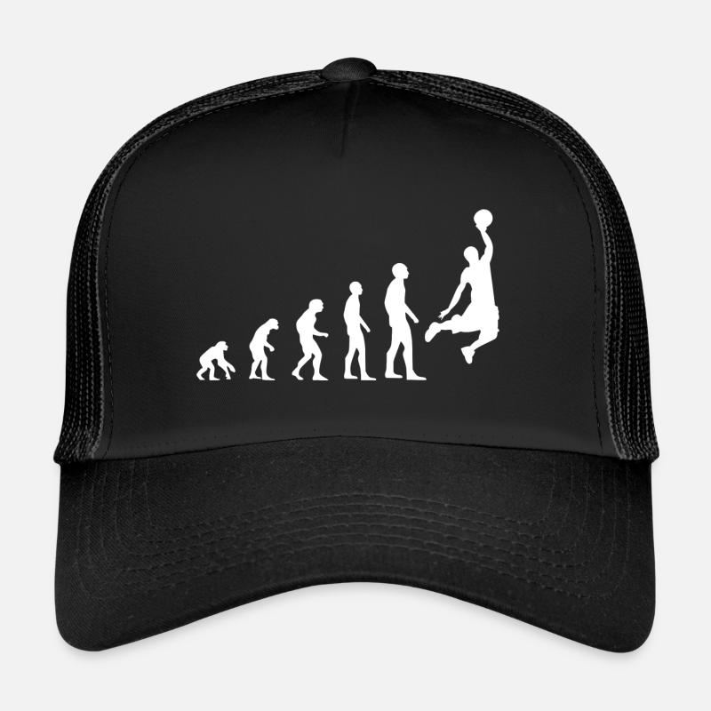 Basketball Evolution - Trucker Cap - Schwarz/Schwarz