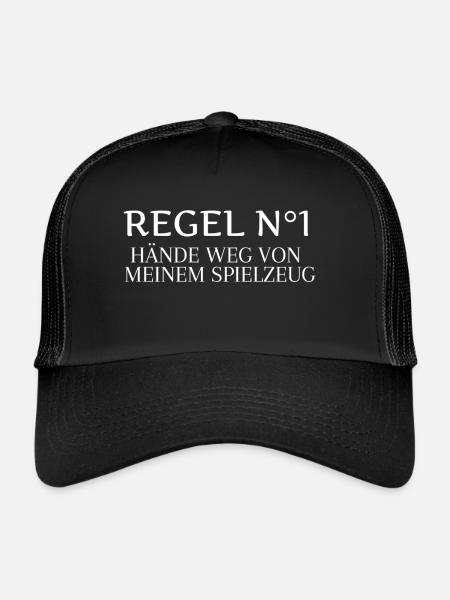 Regel Nummer 1 - Trucker Cap - Schwarz/Schwarz