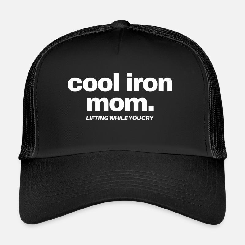maman de fer fraîche - Casquette trucker - noir/noir