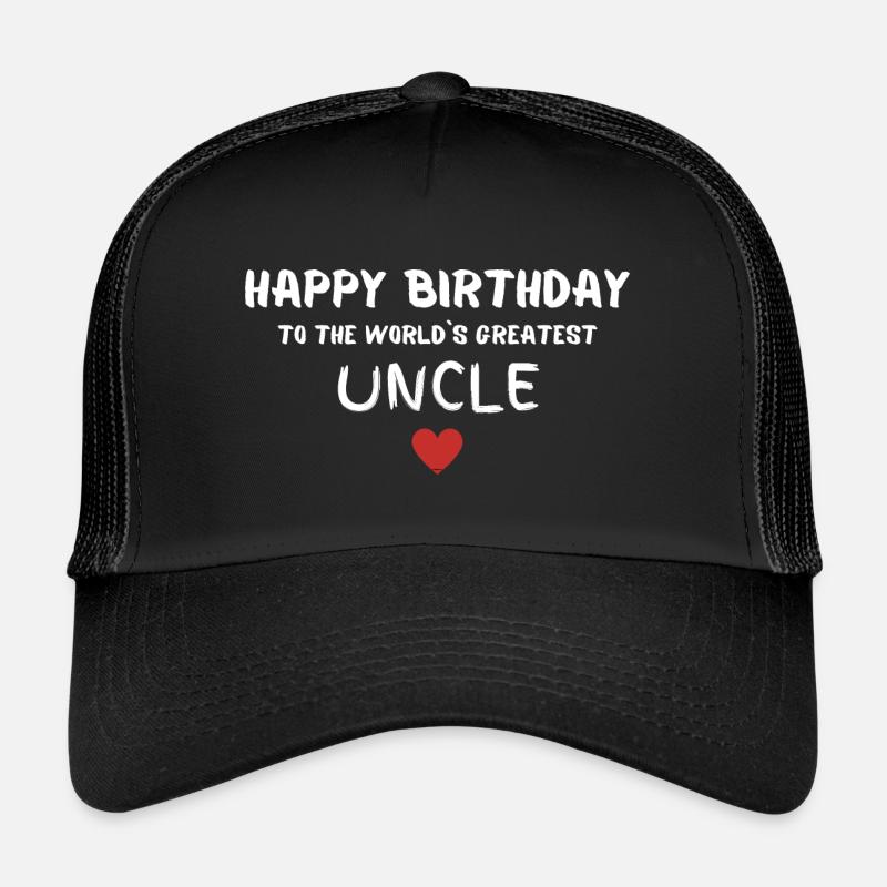 Happy Birthday Uncle Gift Idea Trucker Cap