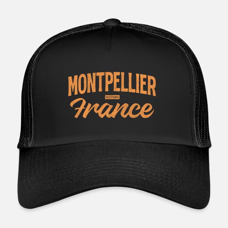 Montpellier - Trucker Cap - Schwarz/Schwarz