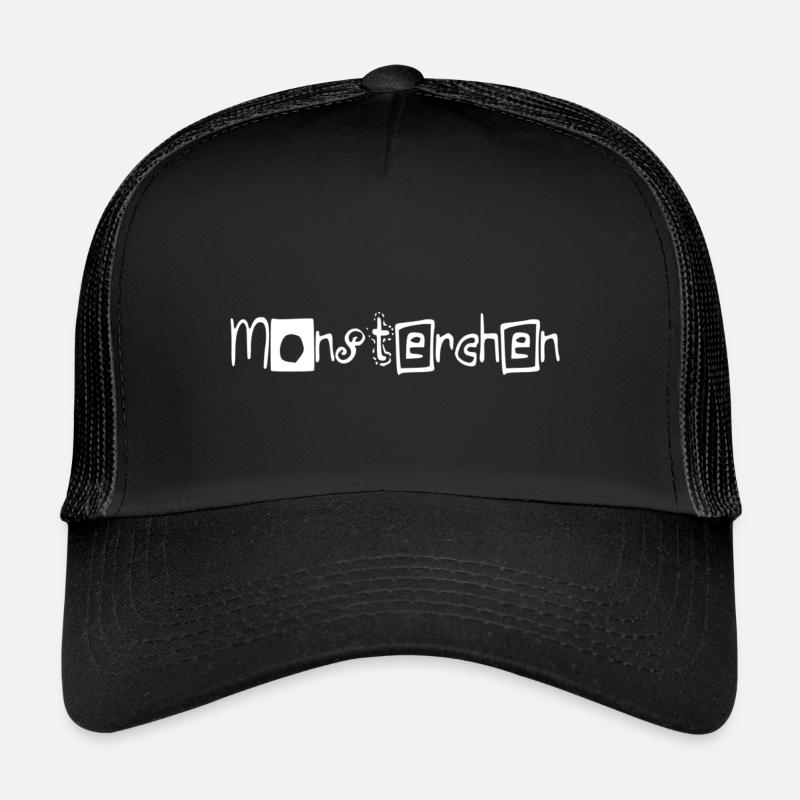 Monster Halloween Kind - Trucker Cap - Schwarz/Schwarz