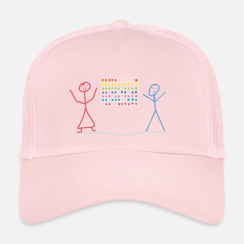 Agile project management stick figure, work Trucker Cap