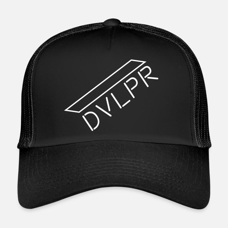 Développeur | Developer | IT - Casquette trucker  - noir/noir