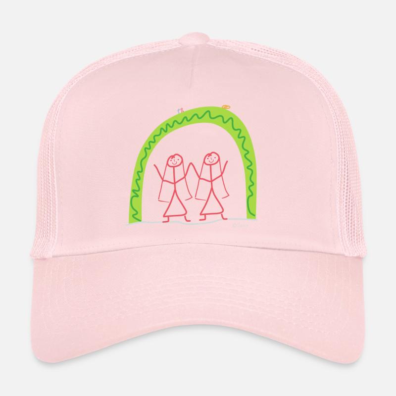 Homo Ehe Strichmännchen Gleichgeschlechtlich leben Trucker Cap
