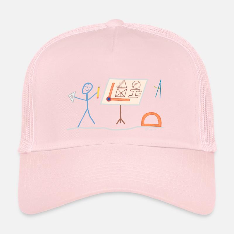Technical Draftsman Stickman Designer Trucker Cap