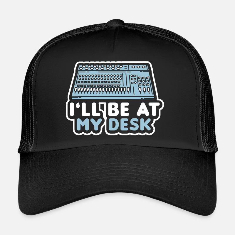 Tontechniker DJ Mischer Mixer sound guy Geschenk - Trucker Cap - Schwarz/Schwarz