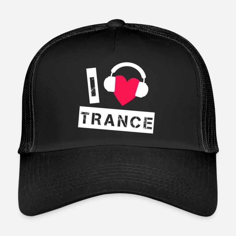 Trance Liebe - Trucker Cap - Schwarz/Schwarz