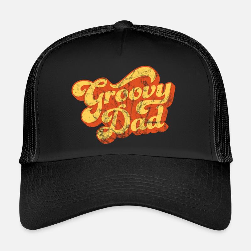 Groovy Dad - Vintage Style Design Trucker Cap
