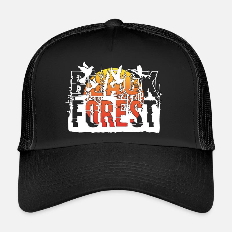 BLACK FOREST SCHWARZWALD - Trucker Cap - Schwarz/Schwarz