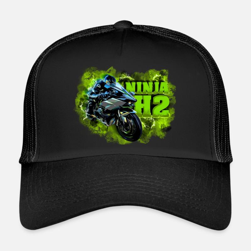 Ninja H2 - Casquette trucker - noir/noir