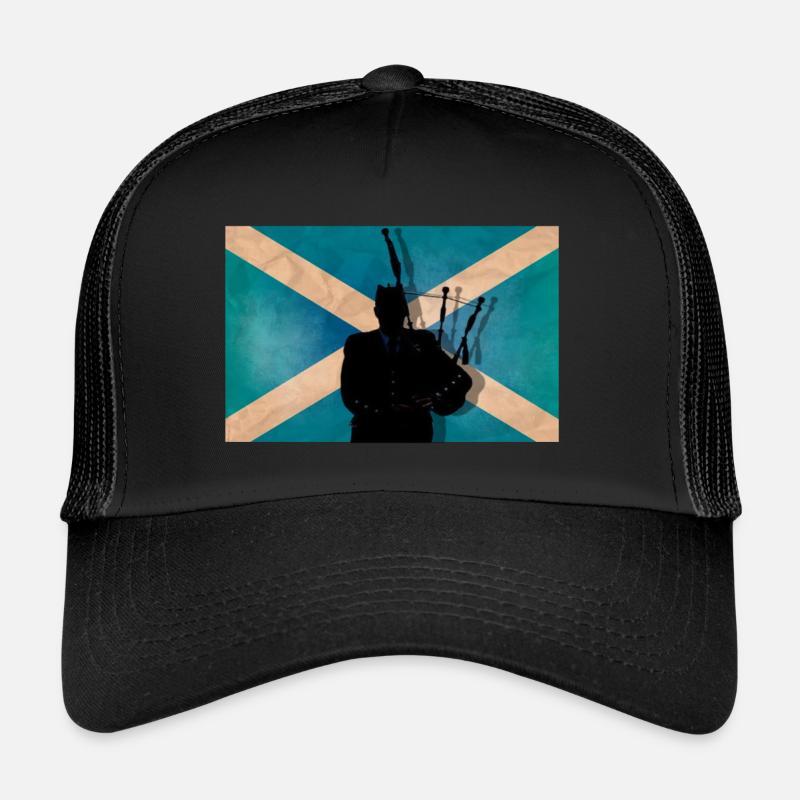 Scottish piper - Trucker Cap - black/black
