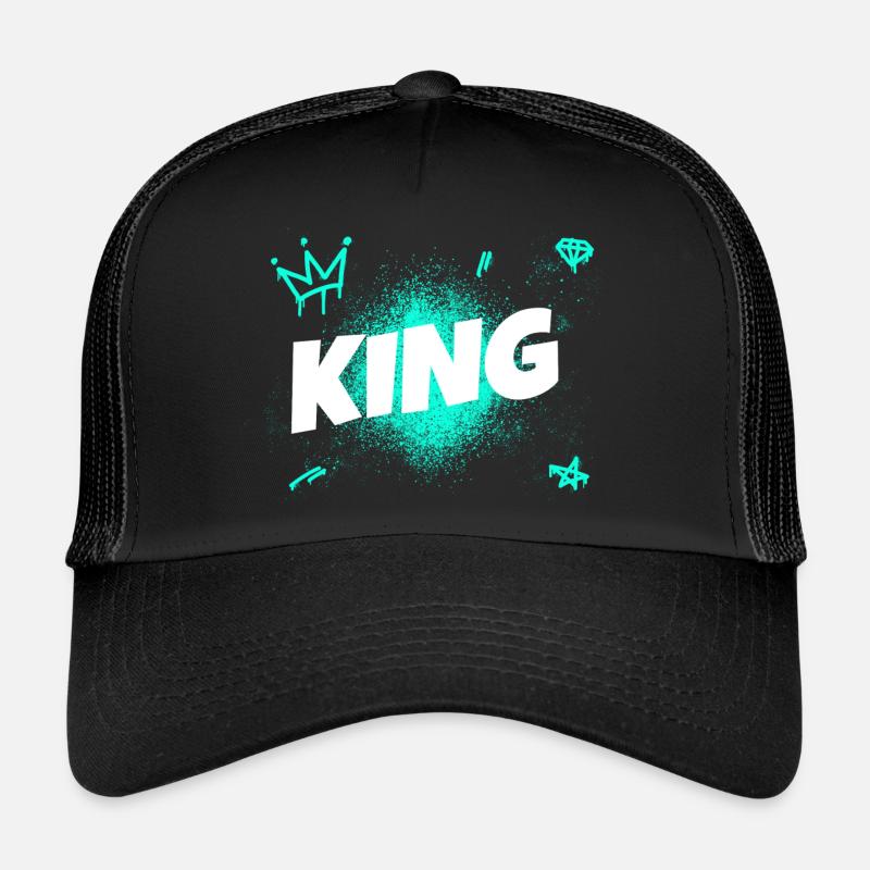 King roi écriture Proverbe Casquette trucker 